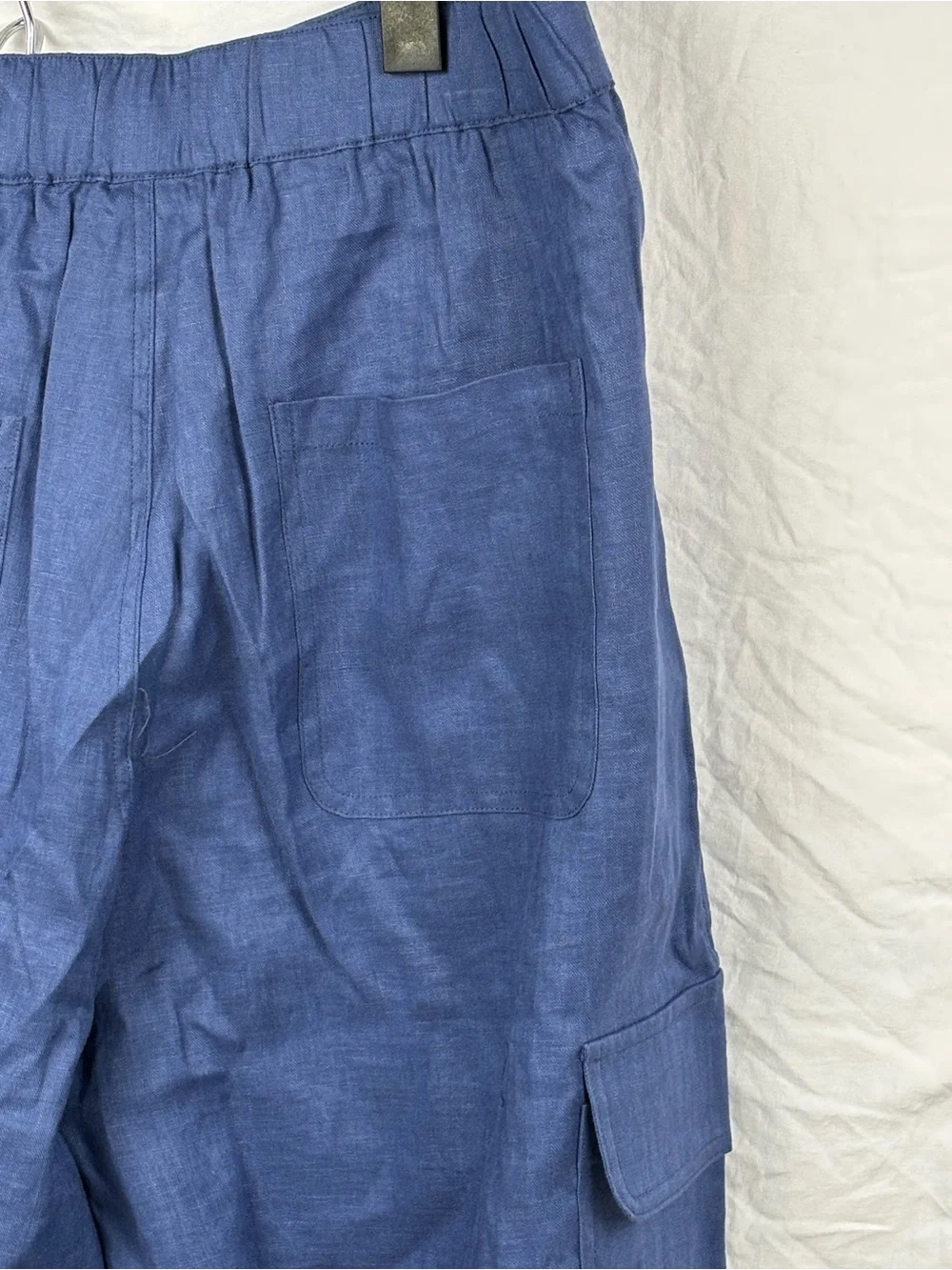 NWT Lintico women’s XL  Blue Cargo Pants - Classic lightweight Style